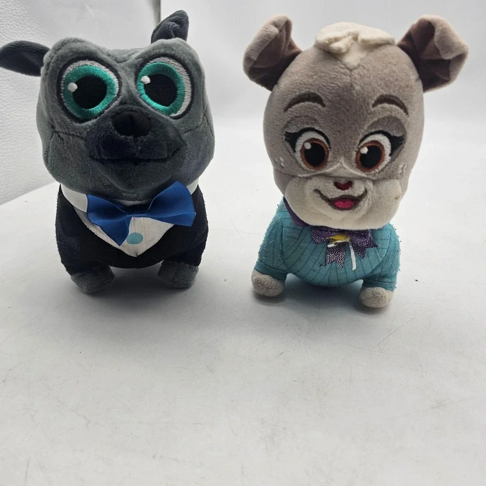 Disney Puppy Dog Pals Dog Plush Stuffed Animal Toys Small Lot 2 Just Play